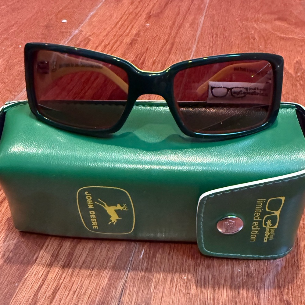 Paul Frank, limited edition John Deere Dark Green Sunglasses with Case